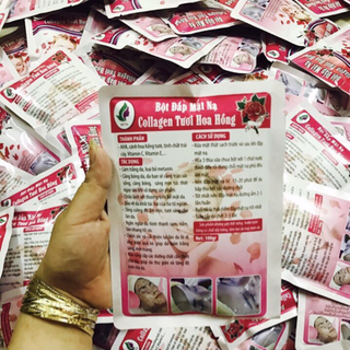 mặt nạ colagen hoa hồng