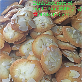 Bánh lưỡi mèo 180k / kg - Bánh lưỡi mèo có hạnh nhân 280k / kg