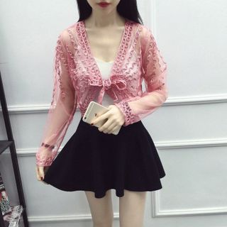 áo khoác ren lưới F18