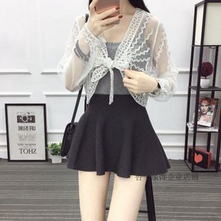 áo khoác ren lưới F18