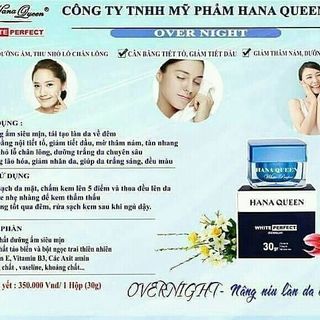 Kem dưỡng ngày đêmHana Queen