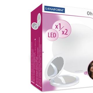 Gương trang điểm 2 mặt có đèn led