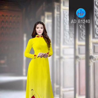 VẢI ÁO DÀI IN HOA 3D BAO ĐẸP