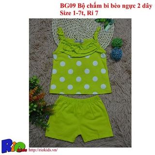 BG09 Bộ 2 dây chấm bi bèo ngực 2 dây 1-7t Ri 7 giá sỉ