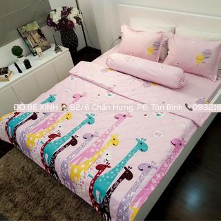 Bộ chăn trần cotton polly