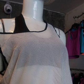 Áo lưới phối bra