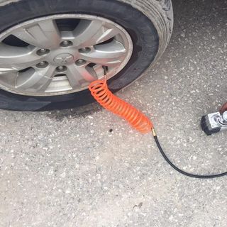 Bơm lốp xe mini cho ô tô xe hơi 2 xilanh AT901