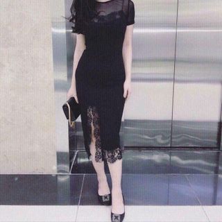 đầm body ren