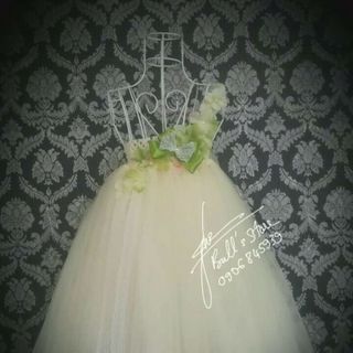 Đầm công chúa tutu eco kem nơ style