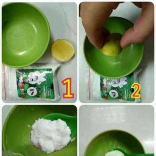 Baking soda mix bạc hà