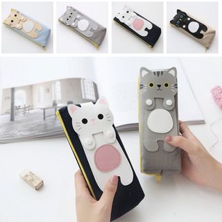 Bóp viết mèo cute dẹp kích thước 20683cm