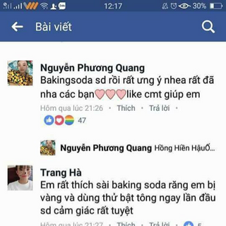 Baking soda mix bạc hà