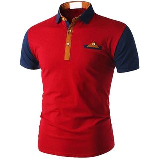 ÁO THUN NAM CỔ TRỤ GIẢ TÚI L76