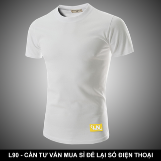 ÁO THUN NAM CỔ TRÒN MÀU XANH L90