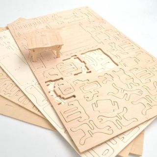 Mô hình lắp ghép gỗ 3D