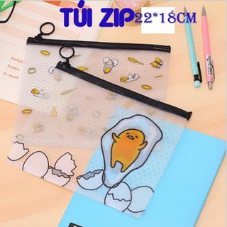 Túi zip A5 trứng lười