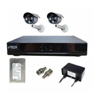 Giới thiệu sản phẩm Bộ 2 Camera AHD Elitek ECA-50913Trắng - Đầu Ghi Elitek Ổ cứng 160GB
