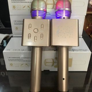 mic karaoke q7s co led cuc dep am thanh lon
