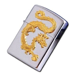 bật Zippo con rồng vàng phương đông khắc nổi đẳng cấp
