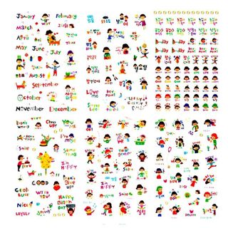 Sticker bộ 6 tấm