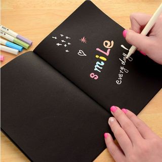 Sổ giấy đen nhỏ 14513cm 30trang luôn bìa