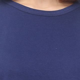 Đầm thun nữ oversize form dài màu xanh đen