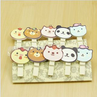 Kẹp gỗ trang trí Bịch 10-12 cái có dây treo