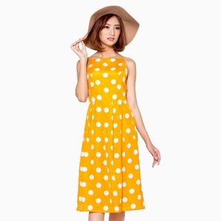 Đầm voan chấm bi M25