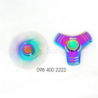 Con quay sọc 3 cánh 7 màu - Fidget Spinner