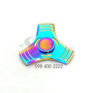 Con quay sọc 3 cánh 7 màu - Fidget Spinner