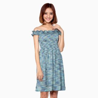 Đầm nhún dệt kim M32
