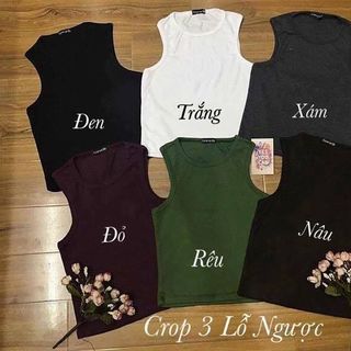 ÁO CROPTOP YẾM BRA BA LỖ ĐAN DÂY