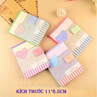 Sổ xé tim giấy màu