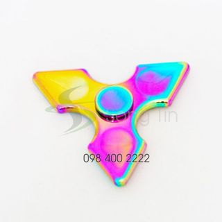 Con quay 3 cánh nhọn 7 màu - Rainbow Tri-wing Spinner - Fidget Spinner