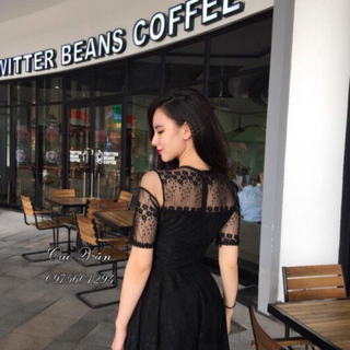 đâm váy phối lưới