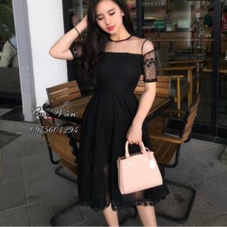đâm váy phối lưới