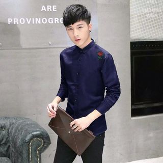Sơ mi thêu hoa nhỏ