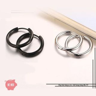 Bông tai Sơn Tùng inox tròn thời trang BH647