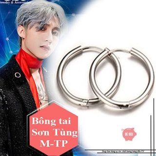 Bông tai Sơn Tùng inox tròn thời trang BH647