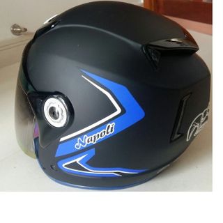 Mũ Bảo Hiểm Moto Napoli tem 46 trắng