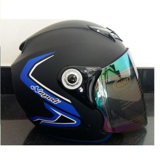 Mũ Bảo Hiểm Moto Napoli tem 46 trắng