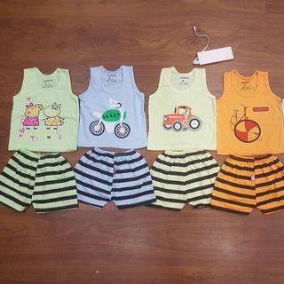 Chuyên sỉ lẻ Set 5 bộ quần áo trẻ em size từ 4kg - 15kg