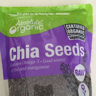 Chia Absolute Organic 1kg Tem tím - Úc