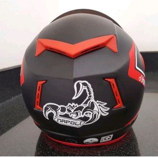 Mũ Bảo Hiểm Moto NAPOLI Tem Bọ Cạp màu đỏ