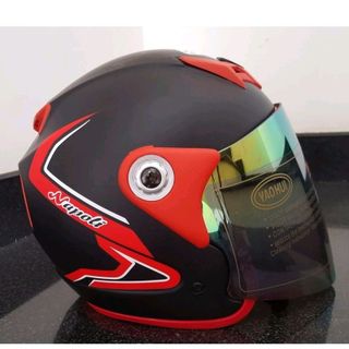 Mũ Bảo Hiểm Moto NAPOLI Tem Bọ Cạp màu đỏ