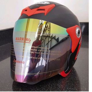 Mũ Bảo Hiểm Moto NAPOLI Tem Bọ Cạp màu đỏ