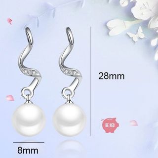 Bông tai ngọc trai lượn sóng thời trang sang trọng BH559
