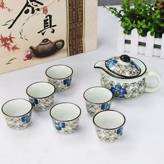 Bộ Tách Trà Hoa Văn Kiểu Nhật Sang Trọng