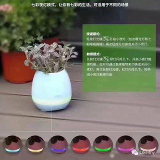 Loa blutooth chậu cây