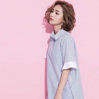 đầm cổ đức phối voan dập ly